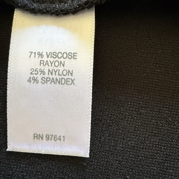 J. Jill Tunic Top Ponte knit Womens PL Black Scoop Neck 3/4 Sleeve minimalist - Picture 9 of 12